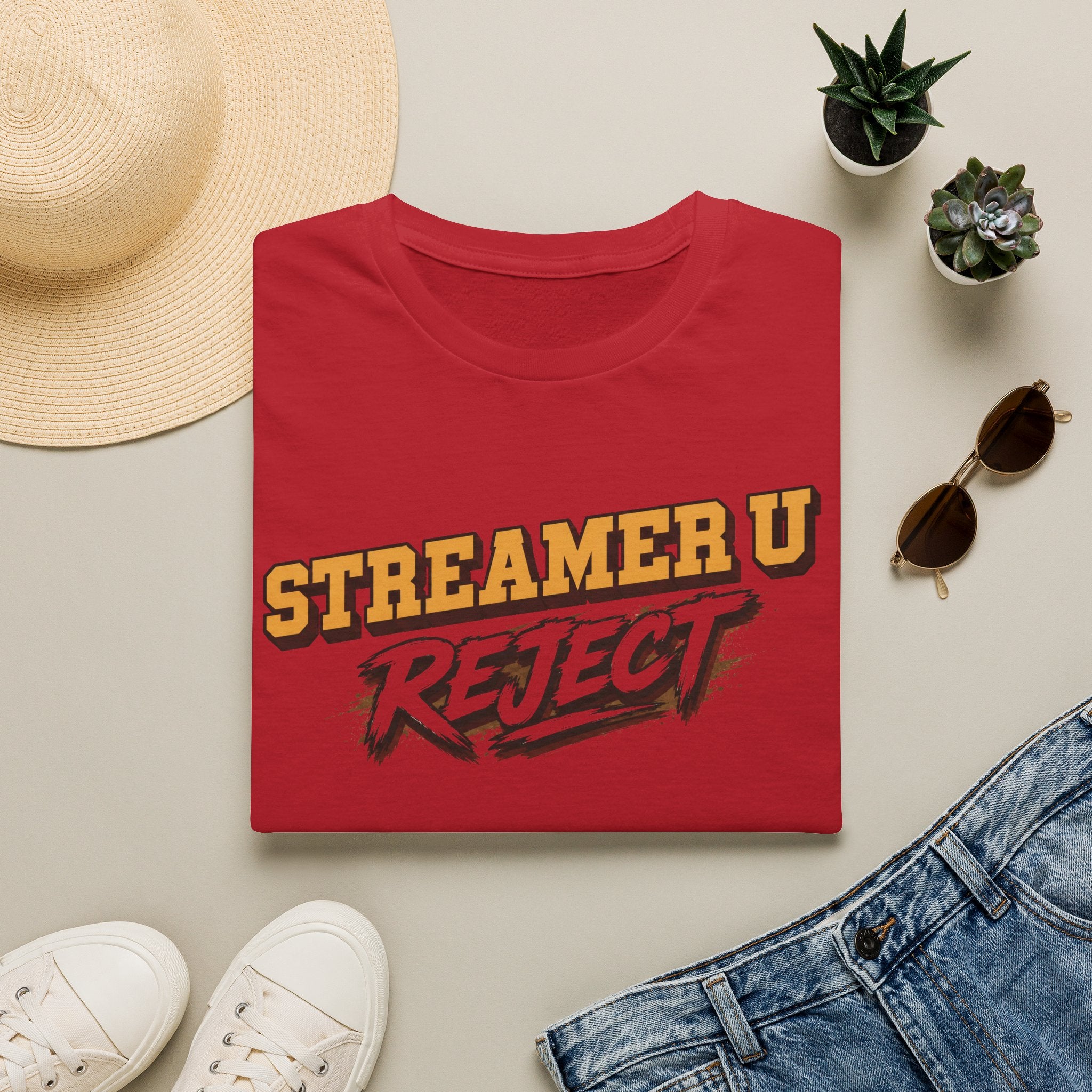 Streamer U Reject T-Shirt — Edgy Gamer Graphic Tee for Streamers & Fans