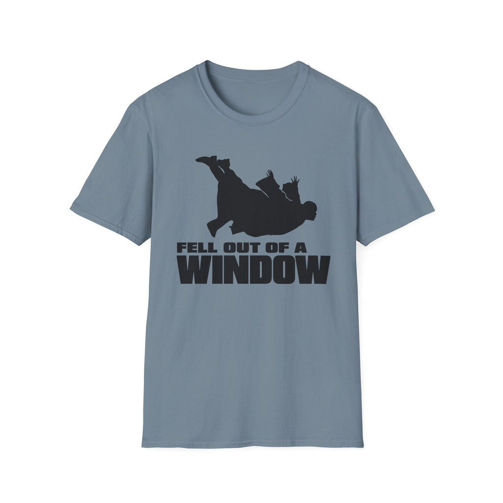 Fell Out of a Window T-Shirt — Funny Falling Silhouette Tee