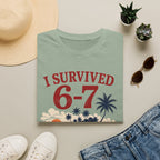 I Survived 6-7 T-Shirt — Retro Island Vacation Survivor Tee