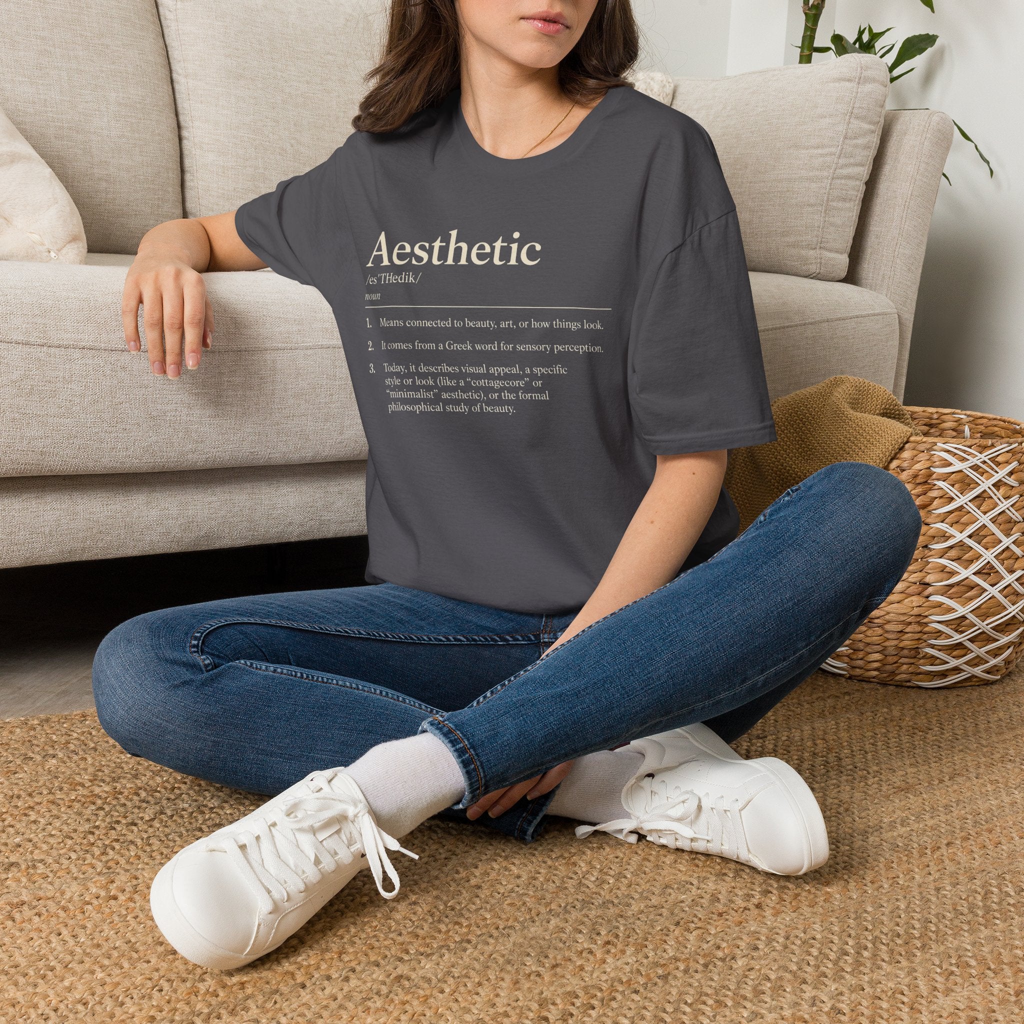 Aesthetic Definition T-Shirt — Minimalist Typography Tee