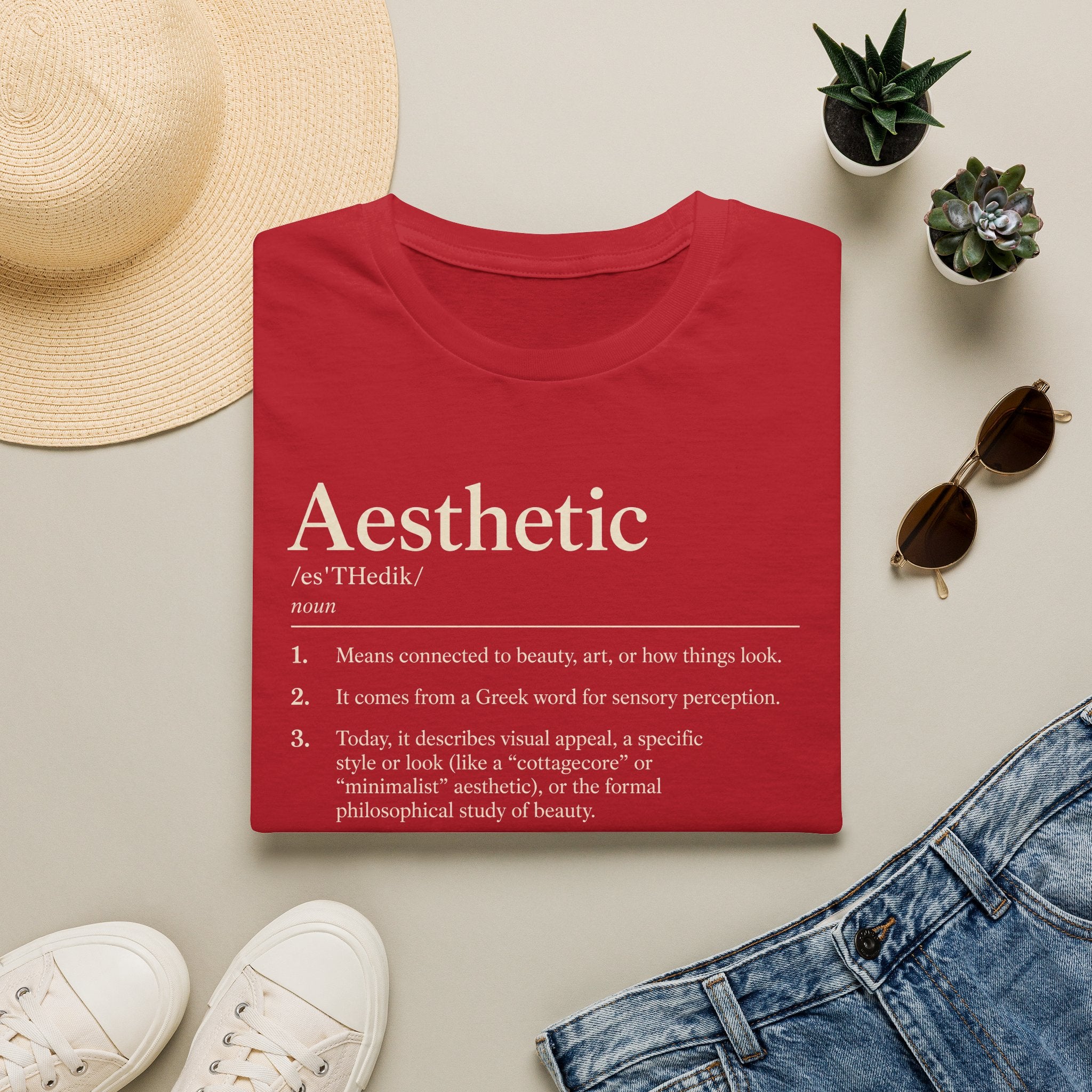Aesthetic Definition T-Shirt — Feminine Graphic Tee with Dictionary-Style Print