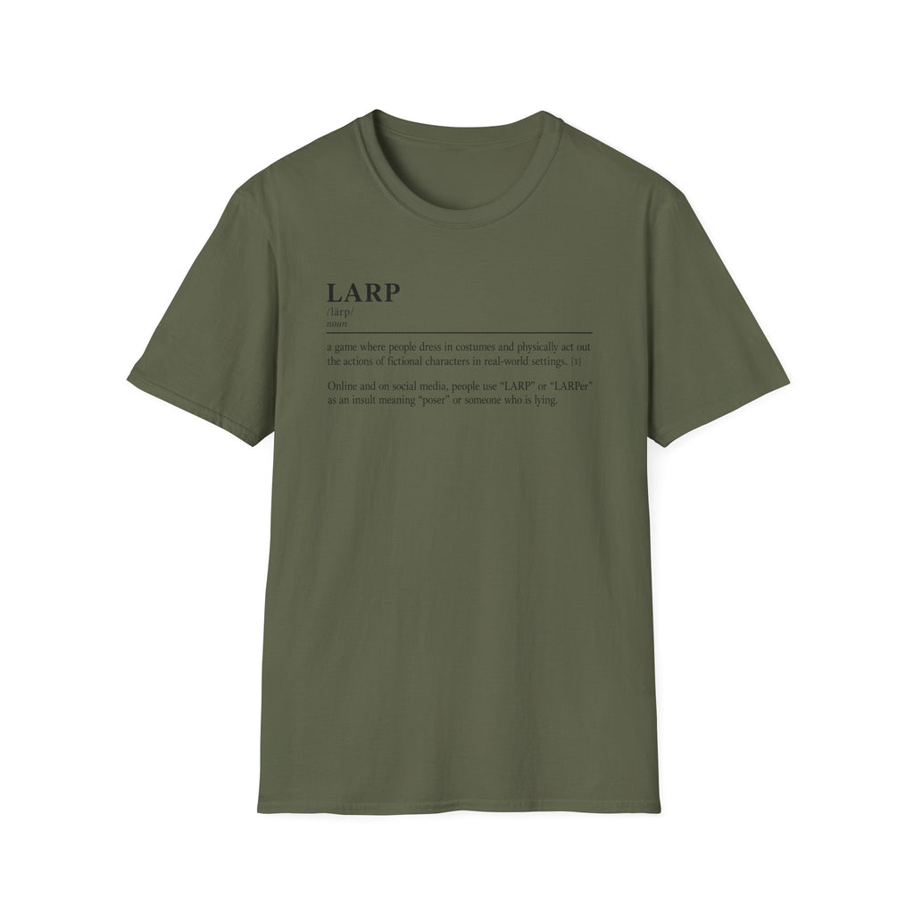 LARP Definition T-Shirt — Minimalist Dictionary Tee for Larpers & Cosplayers
