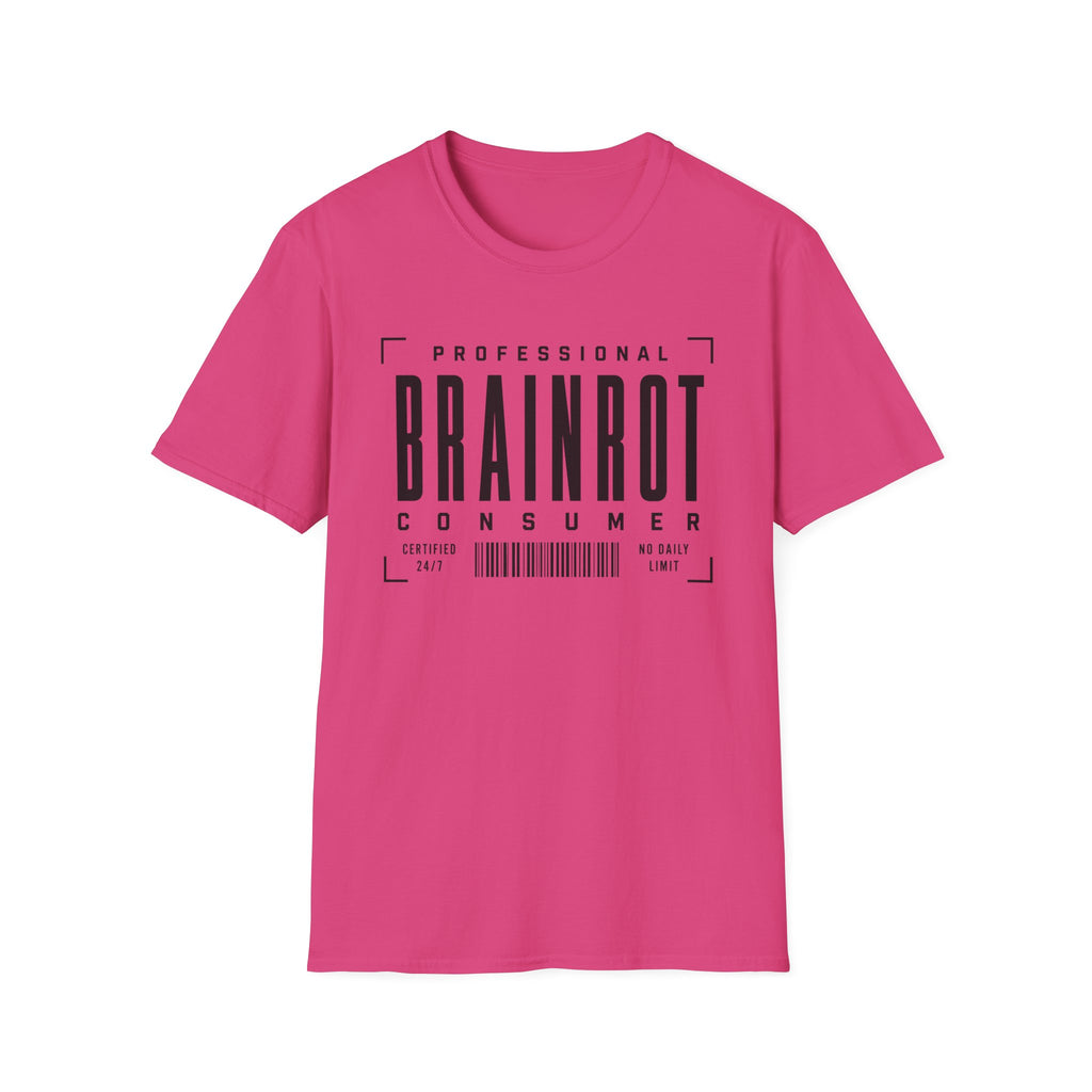 Brainrot Consumer T-Shirt — "Professional Brainrot Consumer" Graphic Tee
