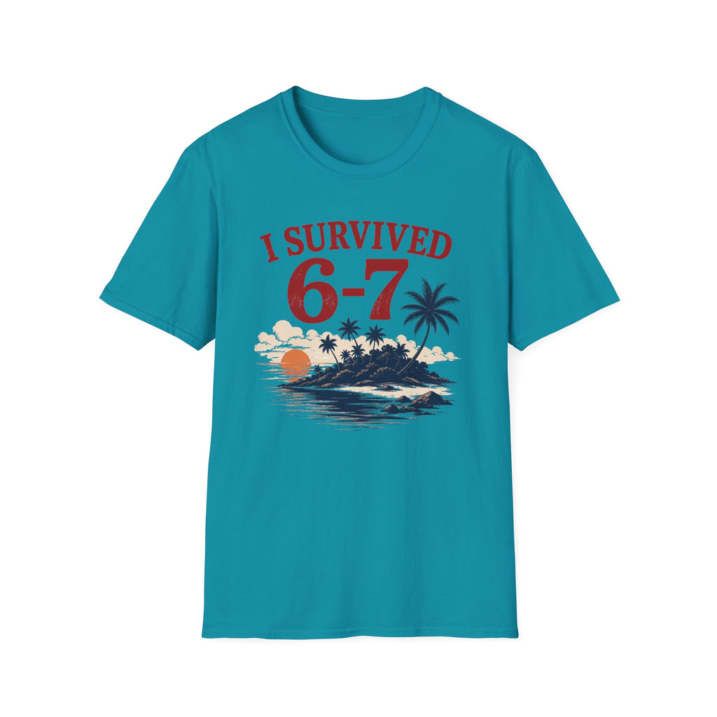 I Survived 6-7 T-Shirt — Retro Island Vacation Survivor Tee