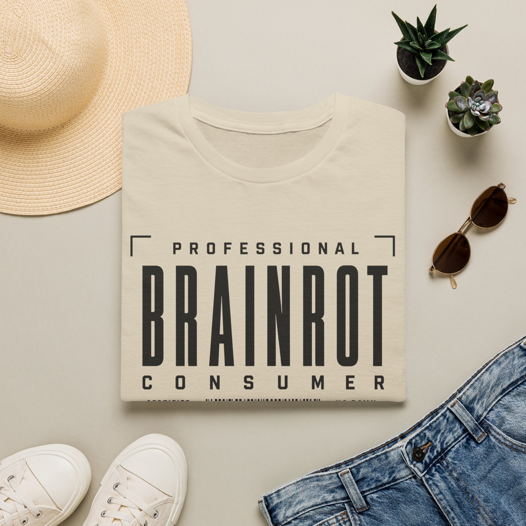 Brainrot Consumer T-Shirt — "Professional Brainrot Consumer" Graphic Tee