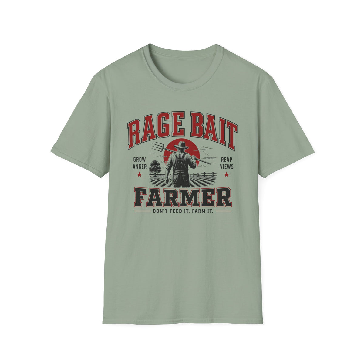 Rage Bait Farmer Graphic T‑Shirt