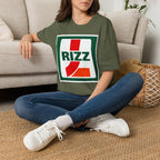 L RIZZ Retro Logo T-Shirt — Vintage-Inspired Streetwear Tee