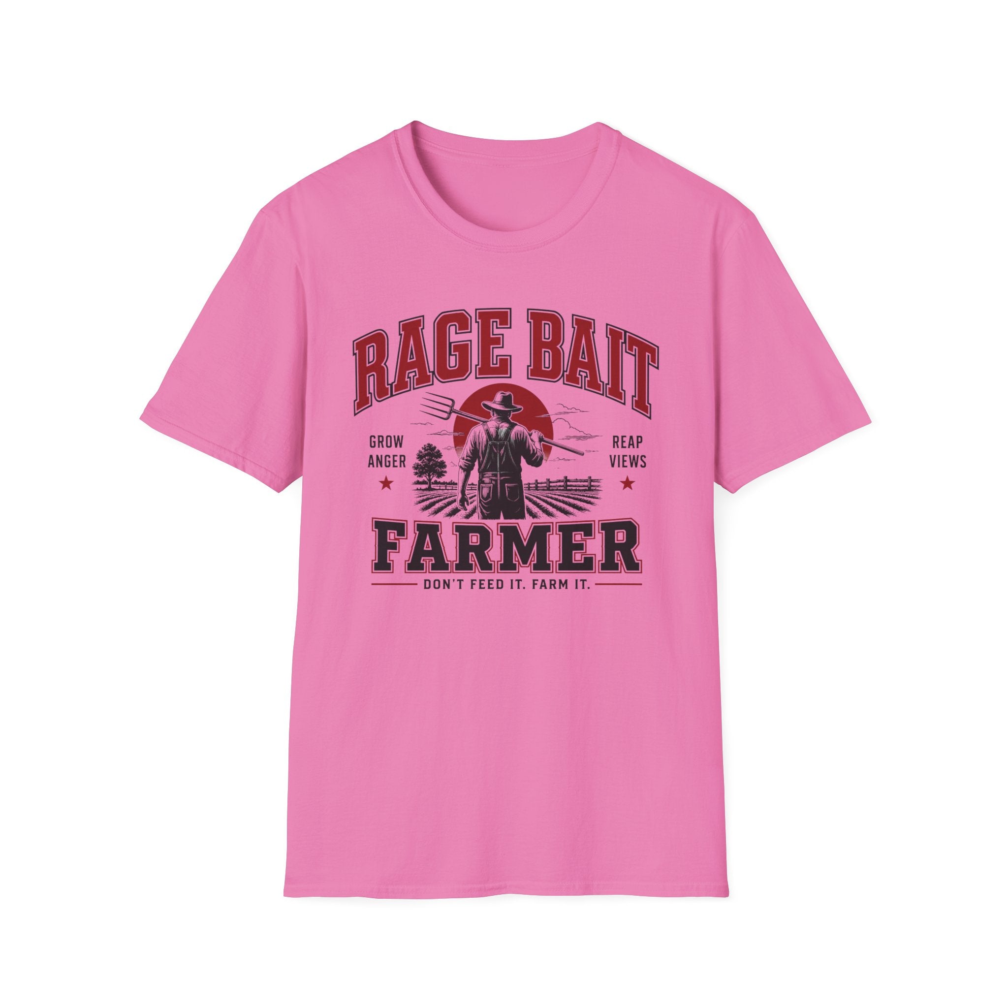 Rage Bait Farmer Graphic T‑Shirt — Grow Anger, Reap Views Vintage Western Tee