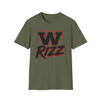 W Rizz Graphic Tee — Bold Varsity Lettering Shirt