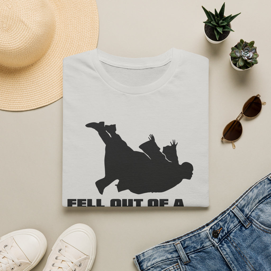 Fell Out of a Window T-Shirt — Funny Falling Silhouette Tee
