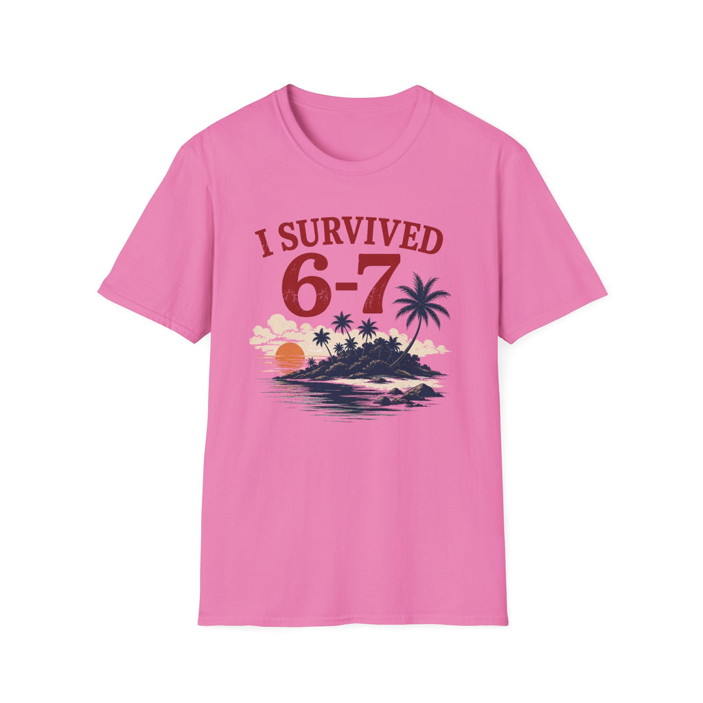 I Survived 6-7 T-Shirt — Retro Island Vacation Survivor Tee