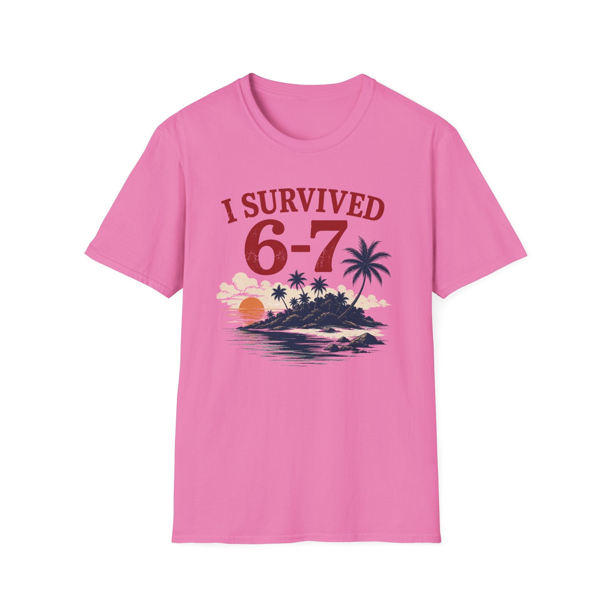 I Survived 6-7 T-Shirt — Retro Island Vacation Survivor Tee