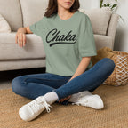 Chaka Script T-Shirt — Retro Cursive Logo Tee