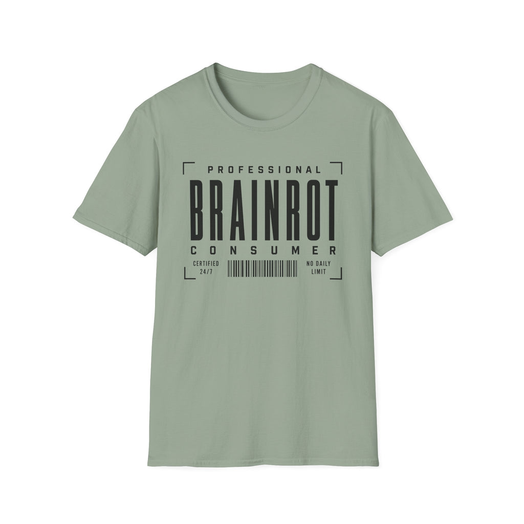 Brainrot Consumer T-Shirt — "Professional Brainrot Consumer" Graphic Tee