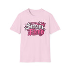Stream Fiend Graphic Tee — Pink Retro Gamer Streaming Shirt