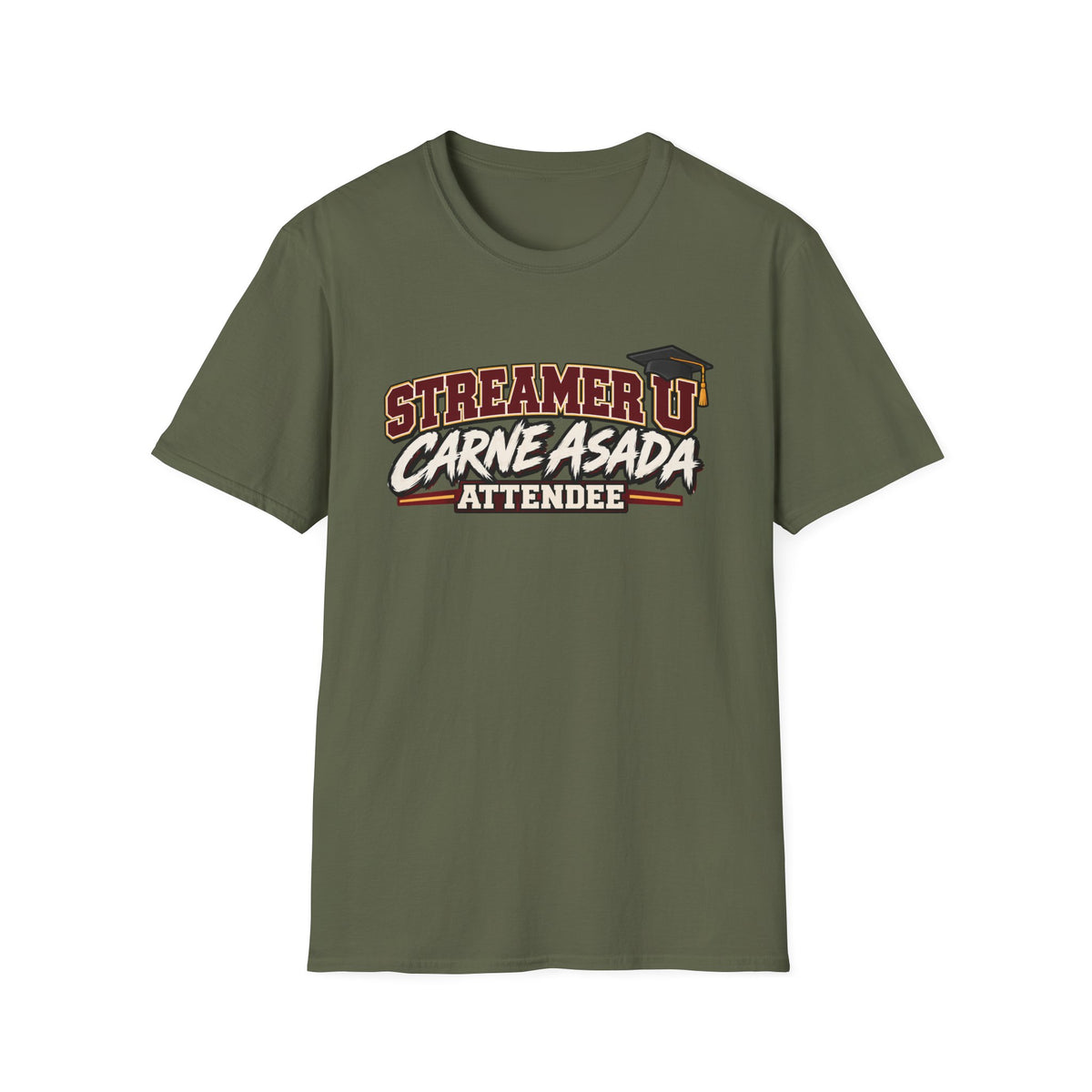 Streamer U Carne Asada Attendee T‑Shirt