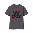 W Rizz Graphic Tee — Bold Varsity Lettering Shirt
