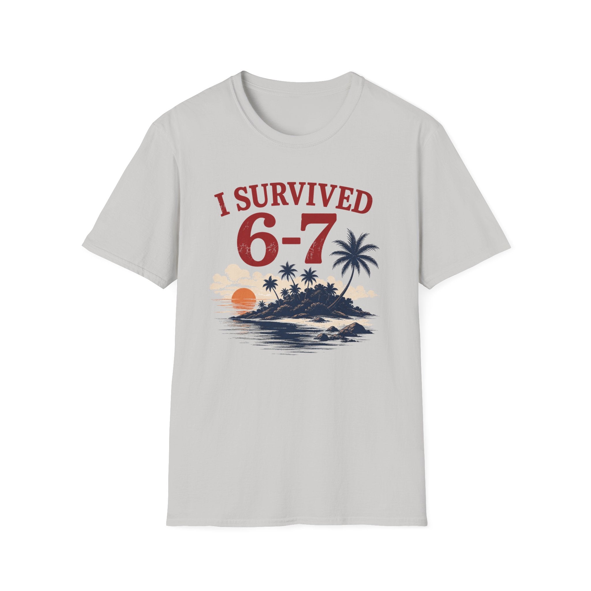 I Survived 6-7 T-Shirt — Retro Island Vacation Survivor Tee