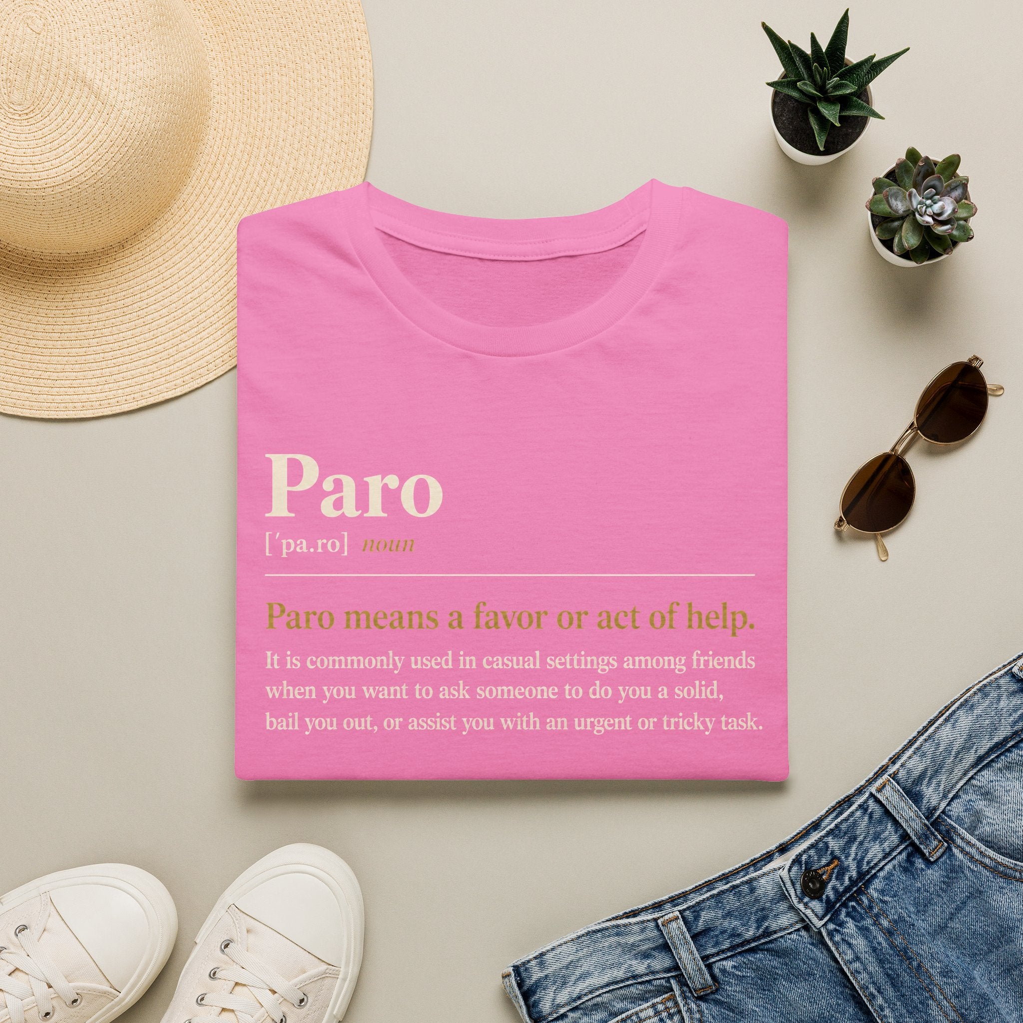 Paro Definition T-Shirt — Casual Slang Dictionary Tee