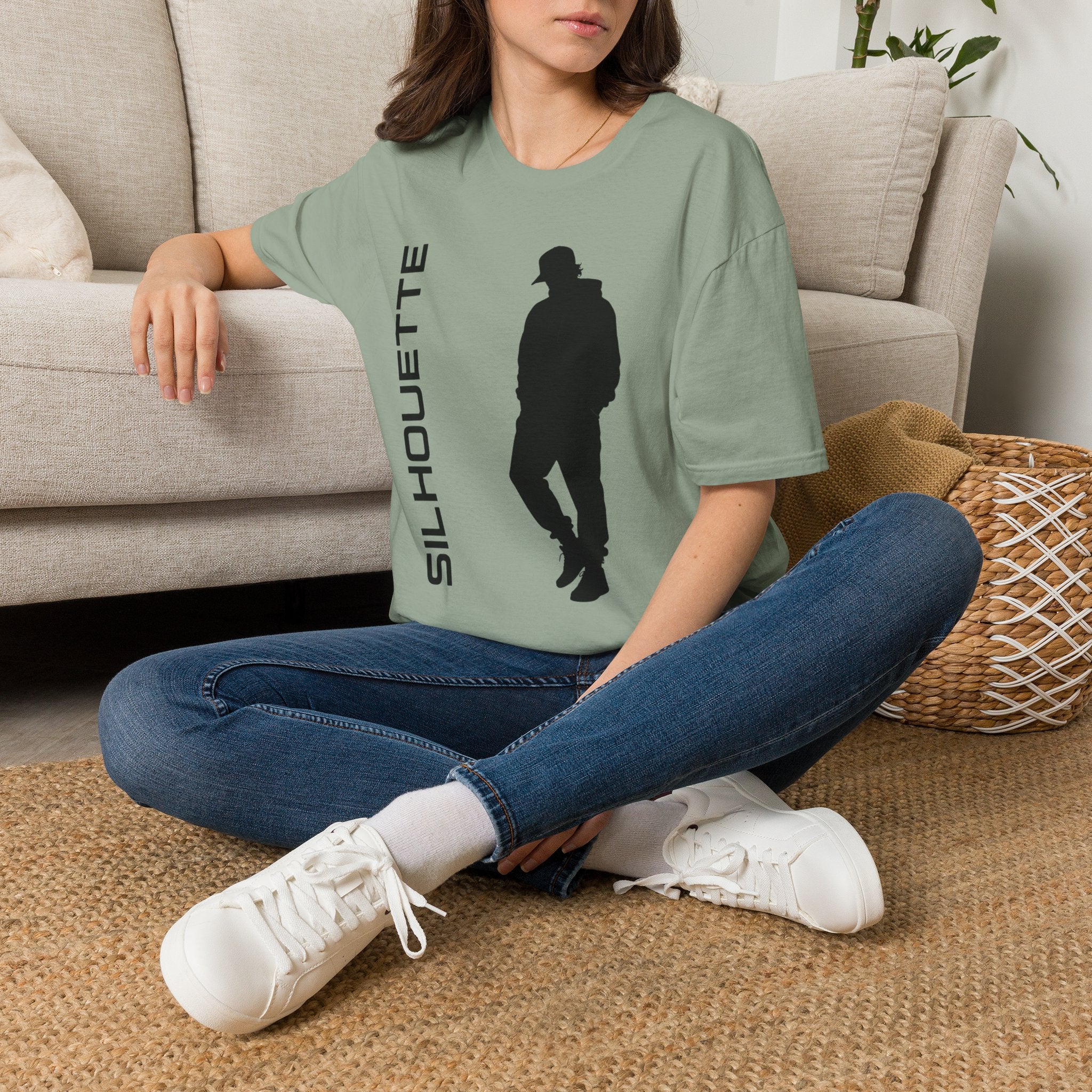 Silhouette Graphic T-Shirt — 'SILHOUETTE' Minimal Urban Streetwear