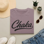 Chaka Script T-Shirt — Retro Cursive Logo Tee