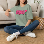 T-Shirt — "Thank You for the Rose Toys!" Pink Graffiti Floral Tee