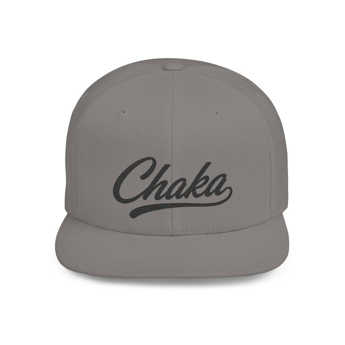 Chaka Script Flat Bill Snapback Hat