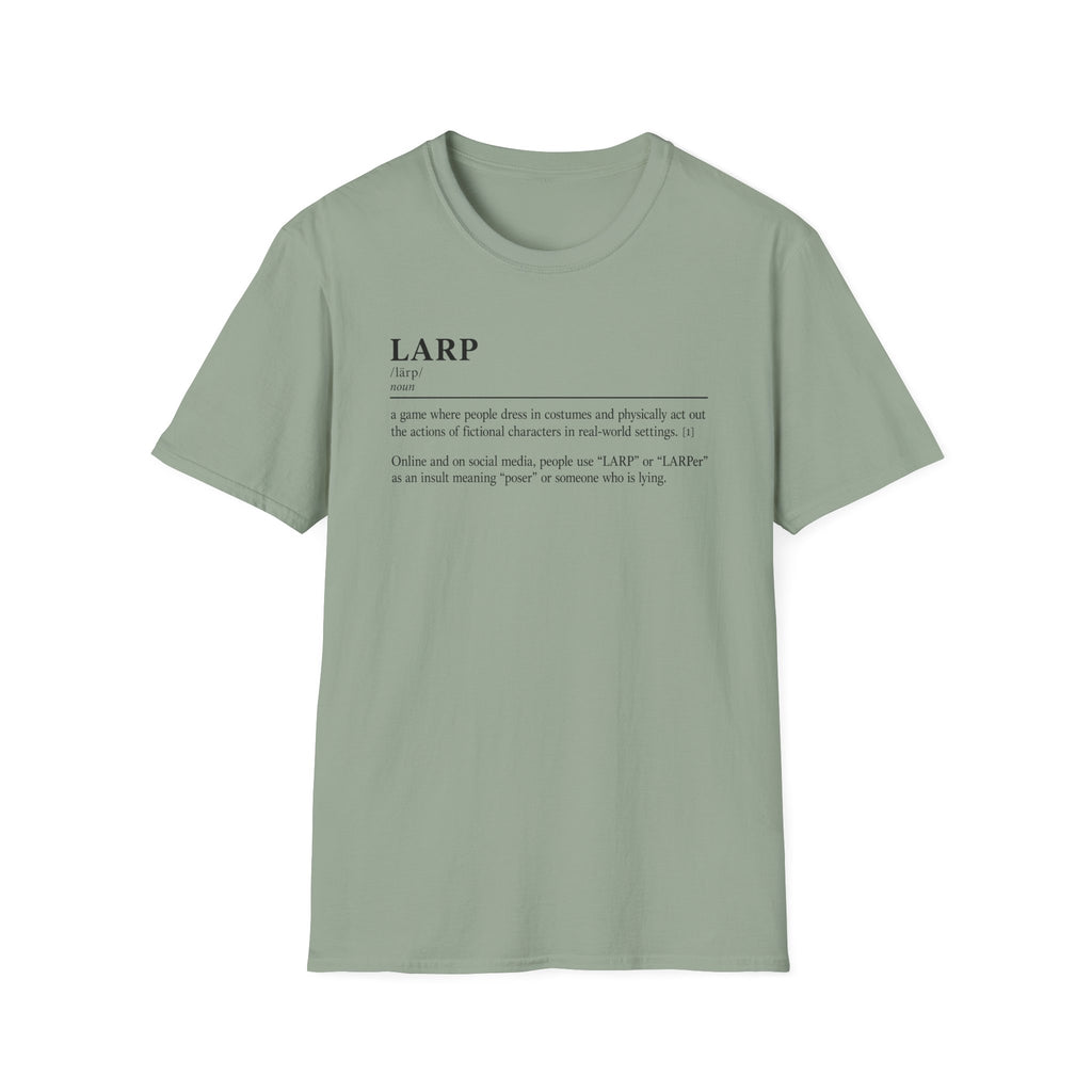 LARP Definition T-Shirt — Minimalist Dictionary Tee for Larpers & Cosplayers