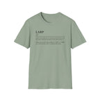 LARP Definition T-Shirt — Minimalist Dictionary Tee for Larpers & Cosplayers