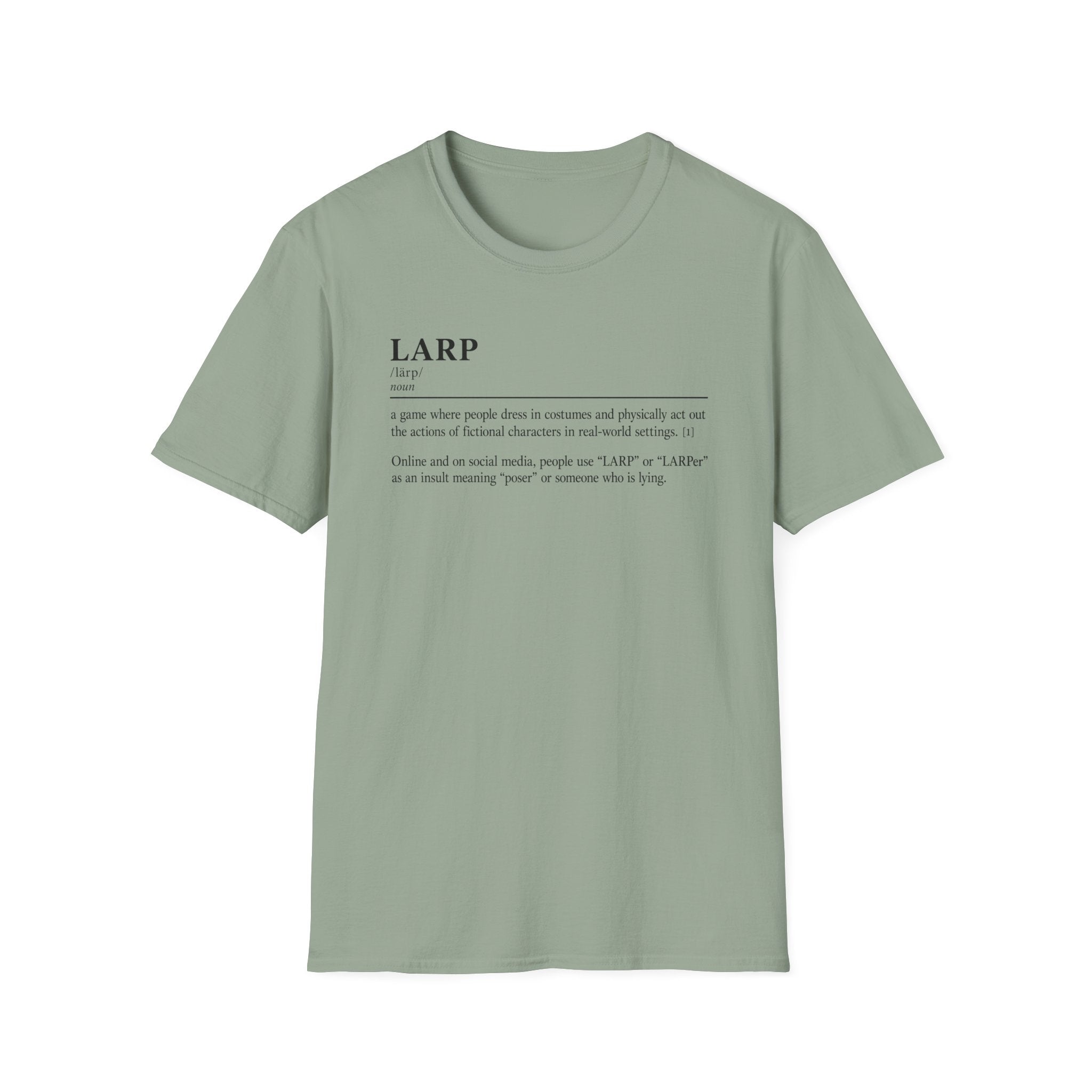 LARP Definition T-Shirt — Minimalist Dictionary Tee for Larpers & Cosplayers
