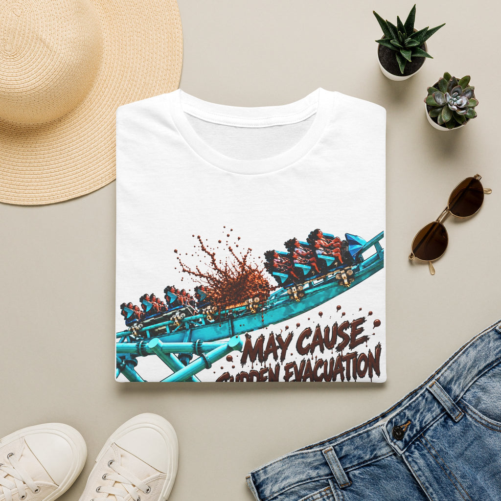 "May Cause Sudden Evacuation" Thrill Ride Tee