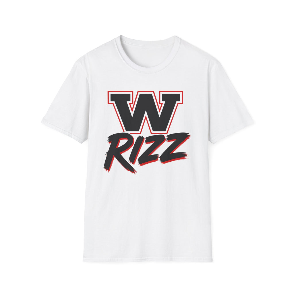 W Rizz Graphic Tee — Bold Varsity Lettering Shirt