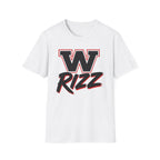 W Rizz Graphic Tee — Bold Varsity Lettering Shirt