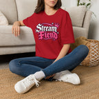 Stream Fiend Graphic Tee — Pink Retro Gamer Streaming Shirt