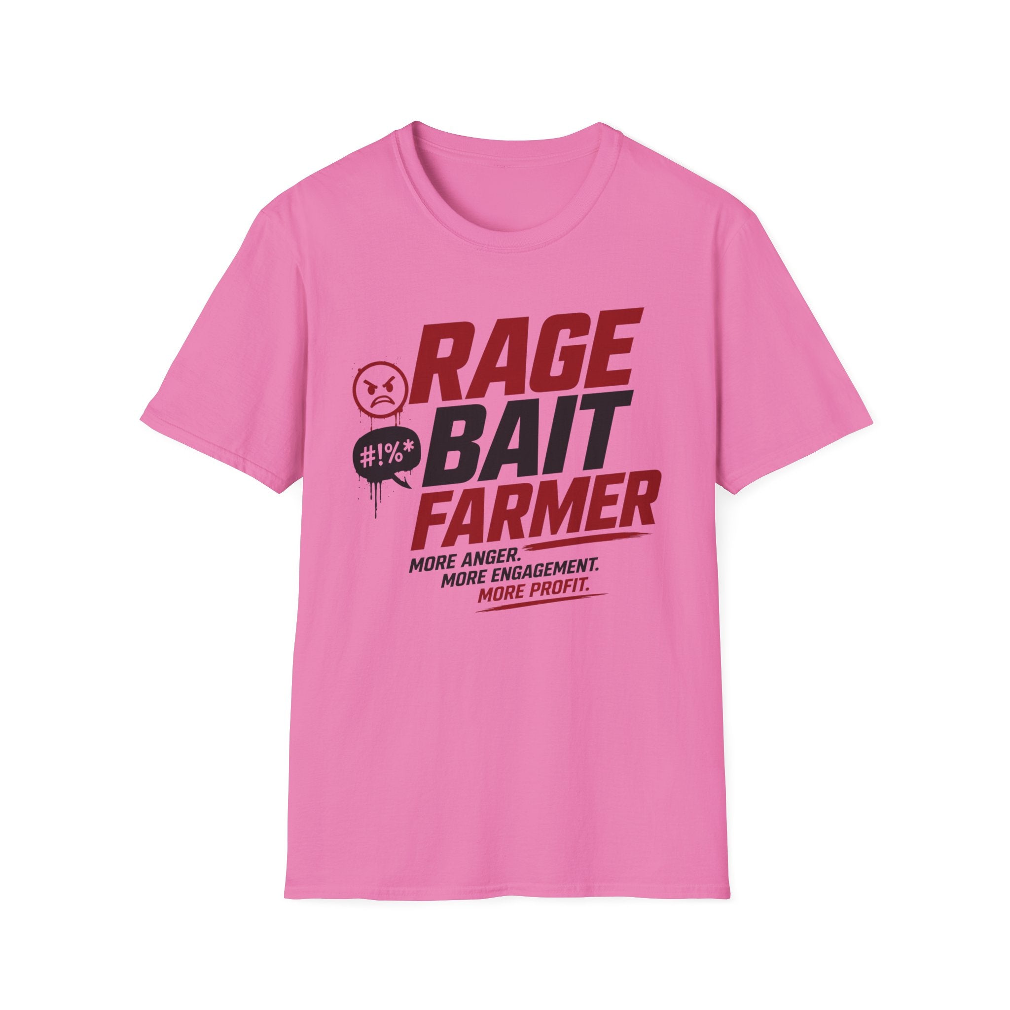 Rage Bait Farmer T-Shirt — Funny Meme Political Humor Tee