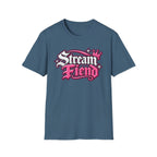 Stream Fiend Graphic Tee — Pink Retro Gamer Streaming Shirt
