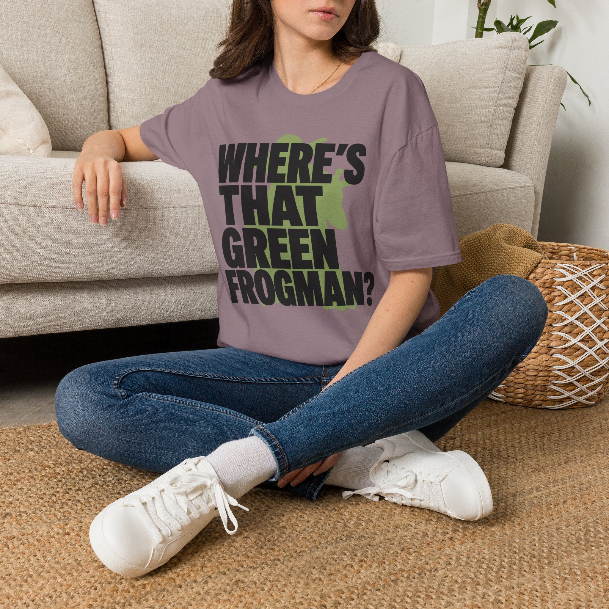 Where's That Green Frogman? T-Shirt