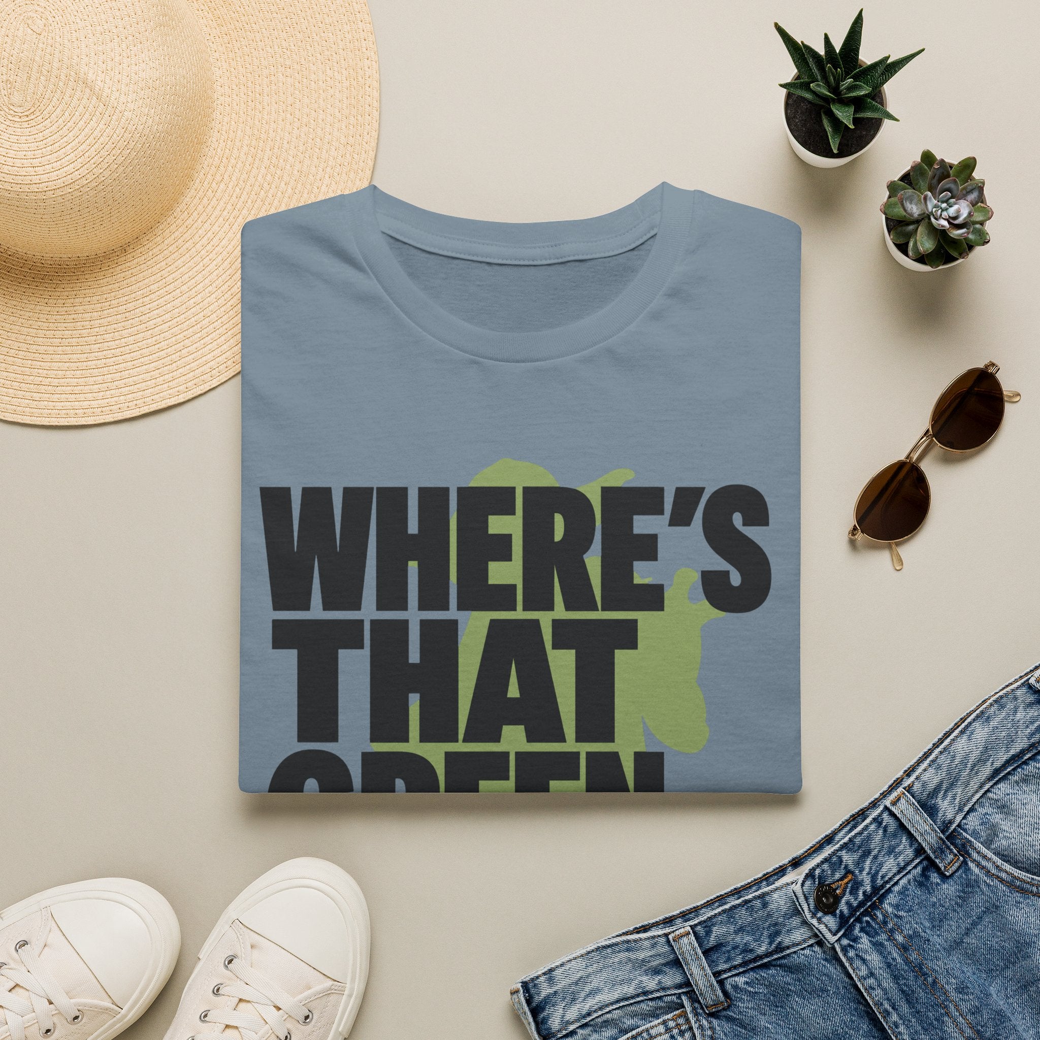 Where's That Green Frogman? T-Shirt