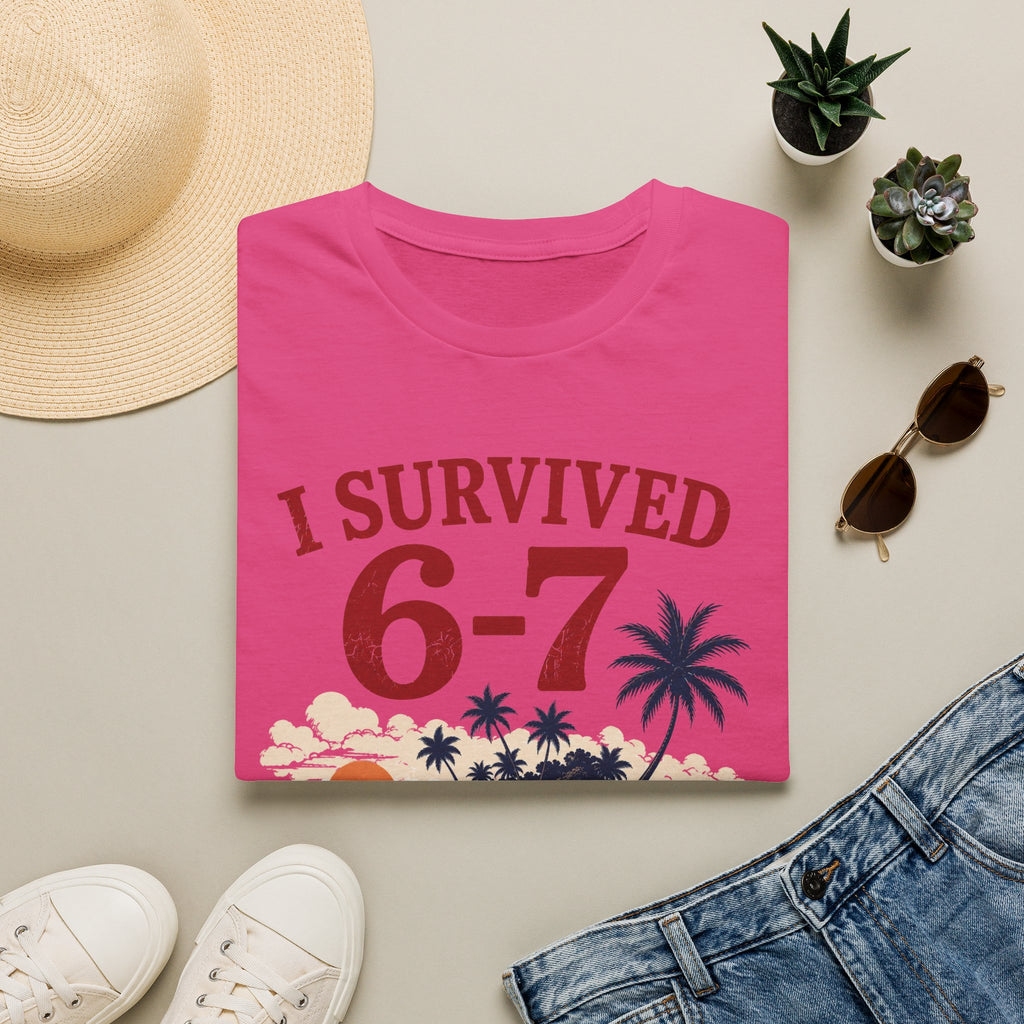 I Survived 6-7 T-Shirt — Retro Island Vacation Survivor Tee