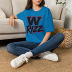 W Rizz Graphic Tee — Bold Varsity Lettering Shirt