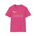 Paro Definition T-Shirt — Casual Slang Dictionary Tee