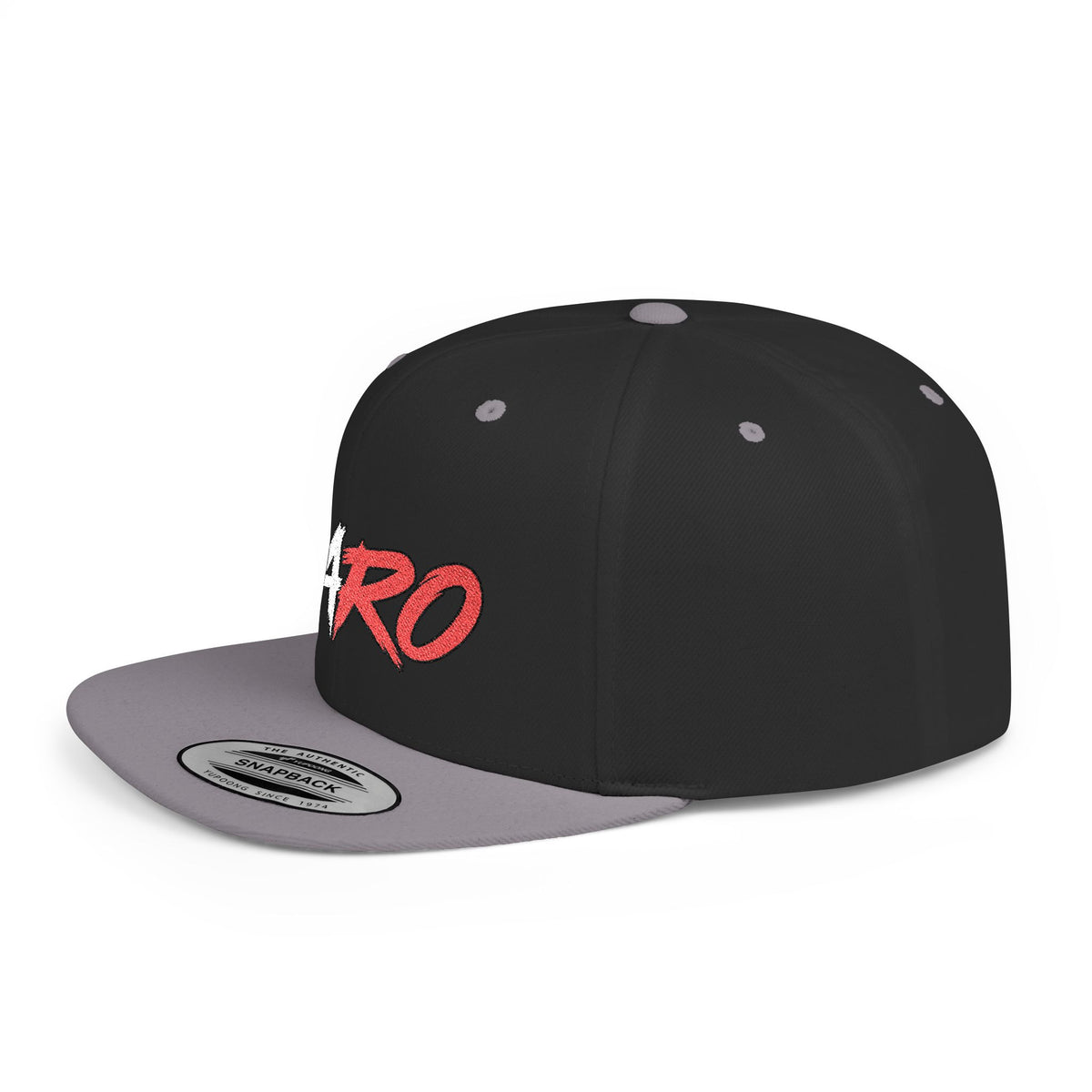 'PARO' Script Flat Bill Cap