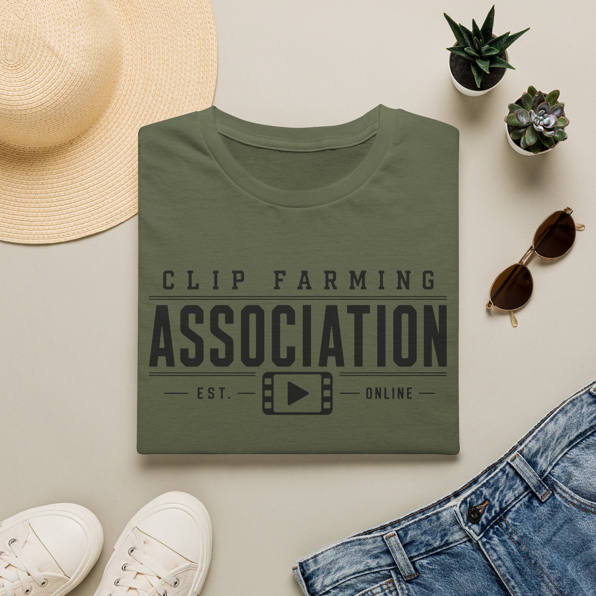 Clip Farming Association T-Shirt — Est. Online Video Creator Tee