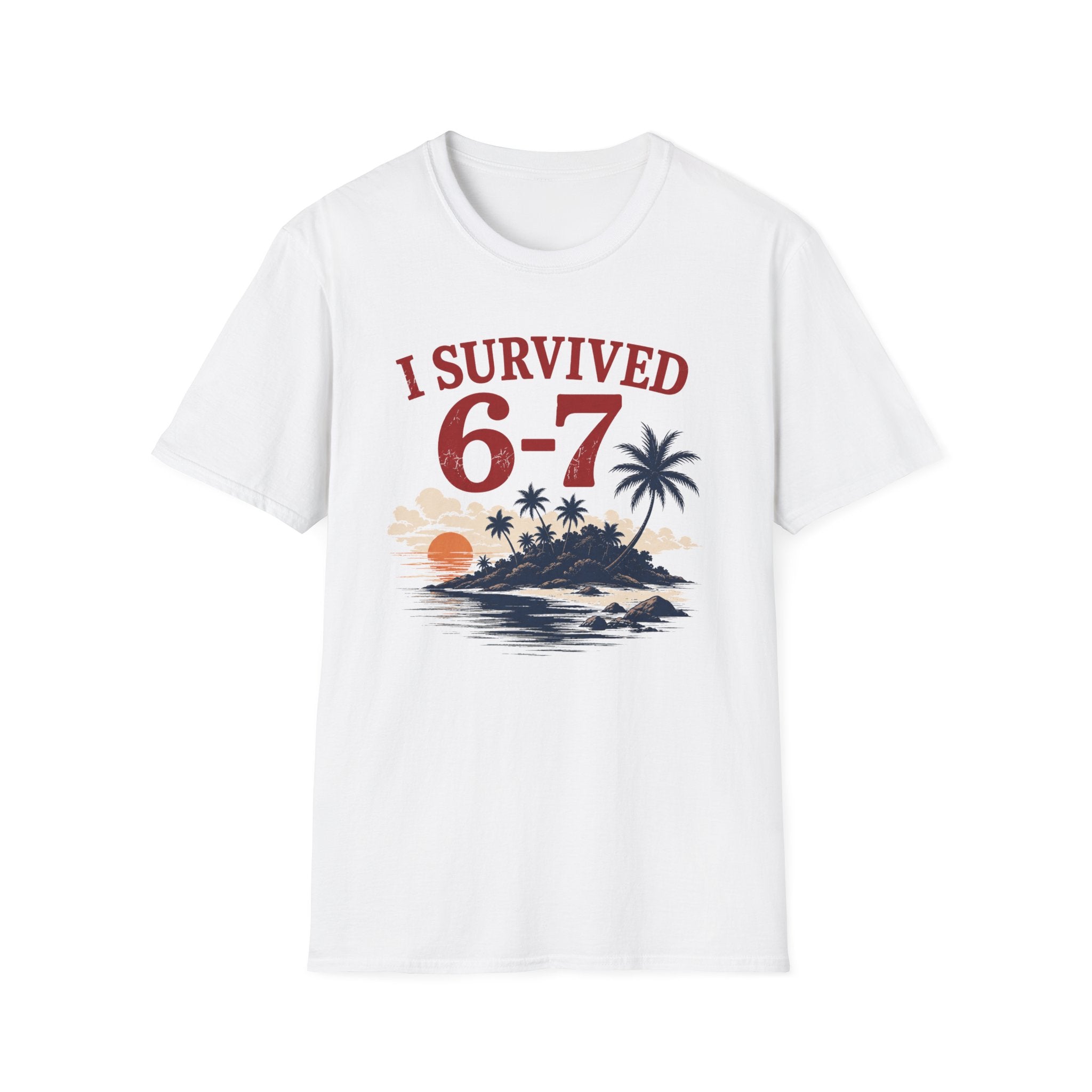 I Survived 6-7 T-Shirt — Retro Island Vacation Survivor Tee