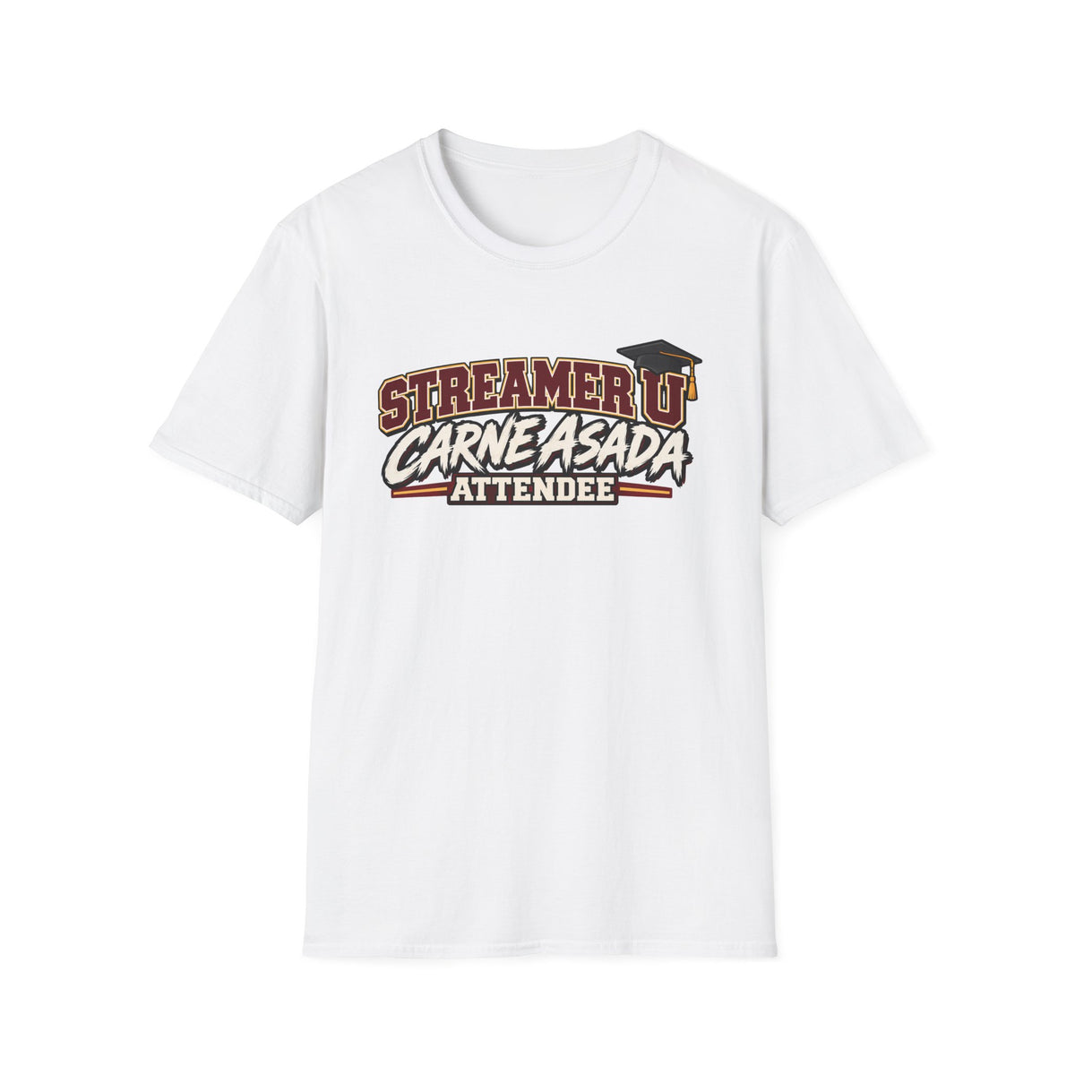 Streamer U Carne Asada Attendee T‑Shirt