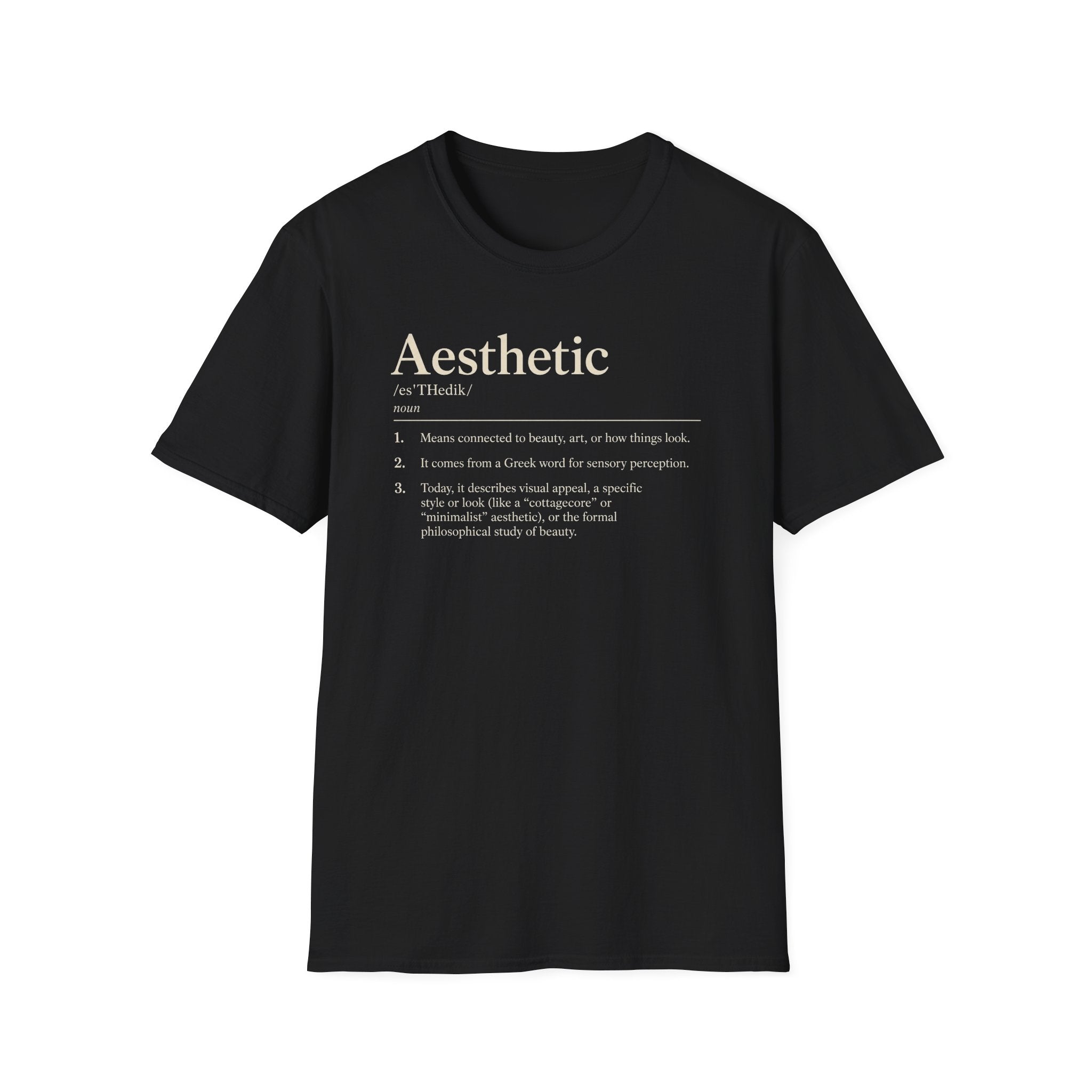 Aesthetic Definition T-Shirt — Feminine Graphic Tee with Dictionary-Style Print