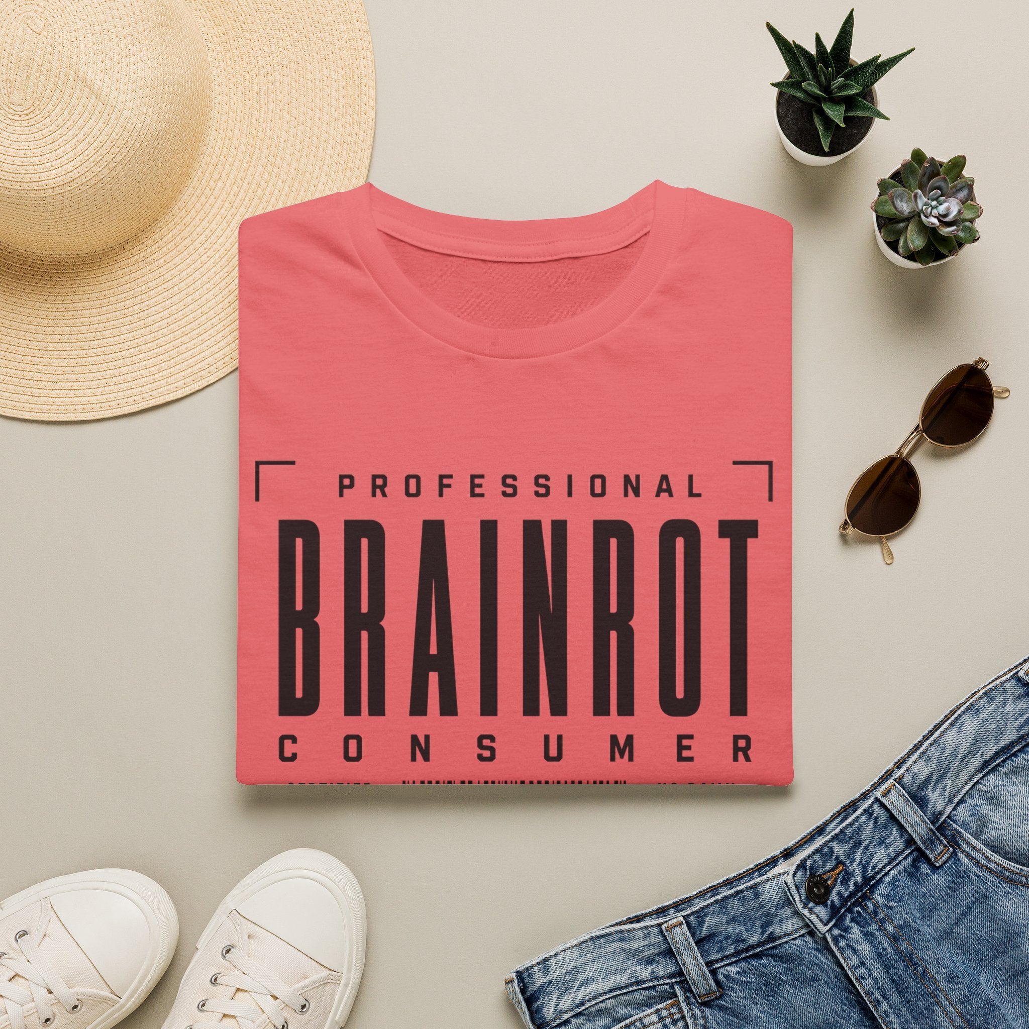 Brainrot Consumer T-Shirt — "Professional Brainrot Consumer" Graphic Tee