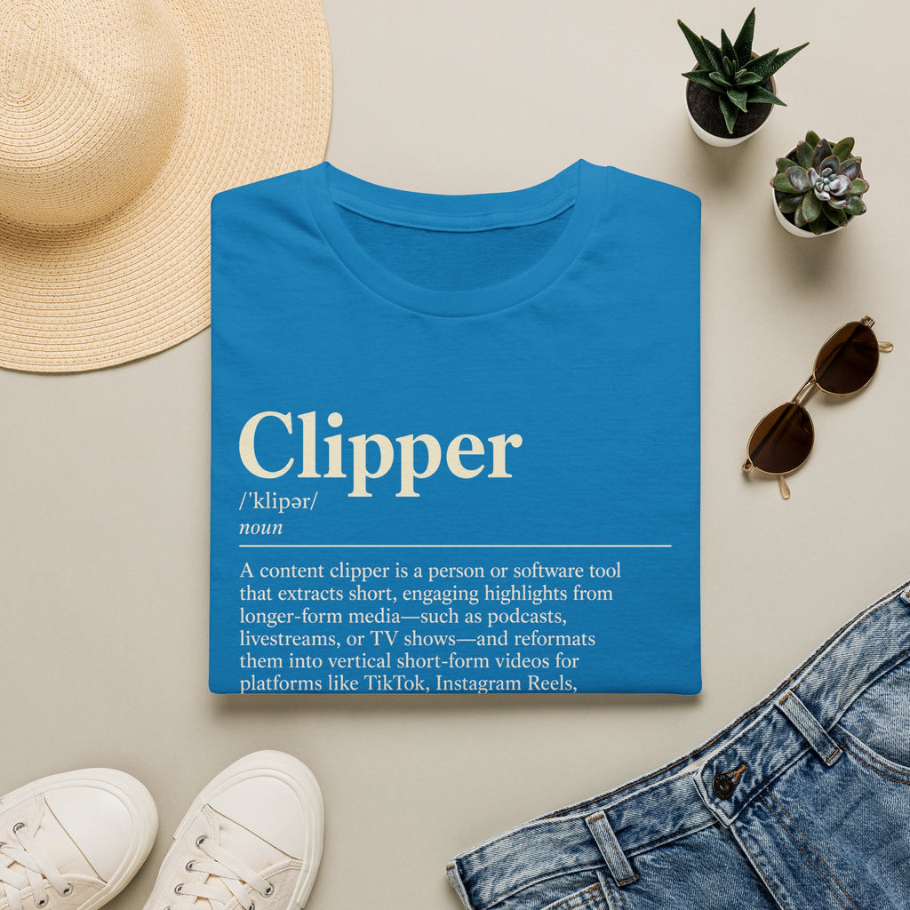Clipper Definition T-Shirt — Content Creator Dictionary Tee