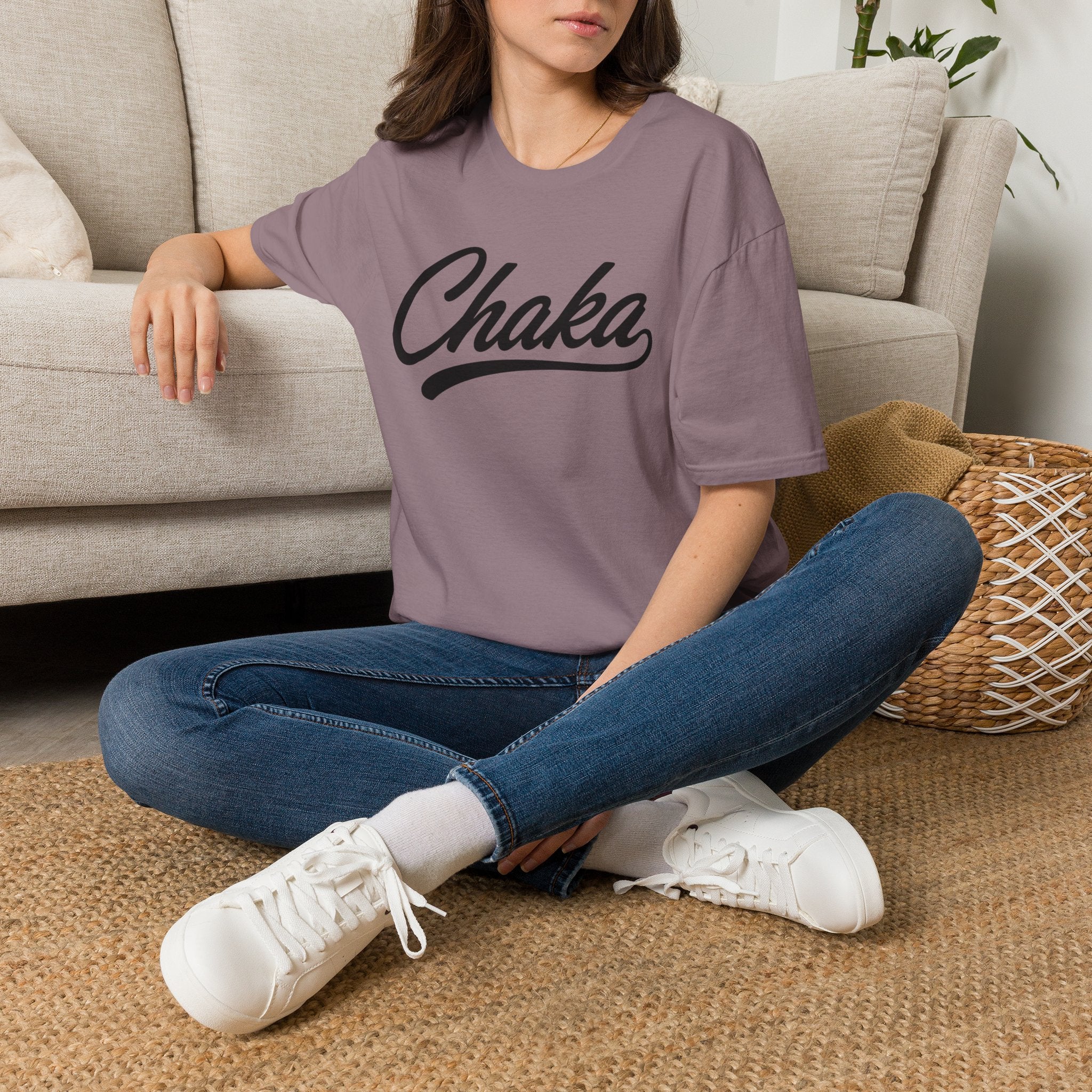 Chaka Script T-Shirt — Retro Cursive Logo Tee