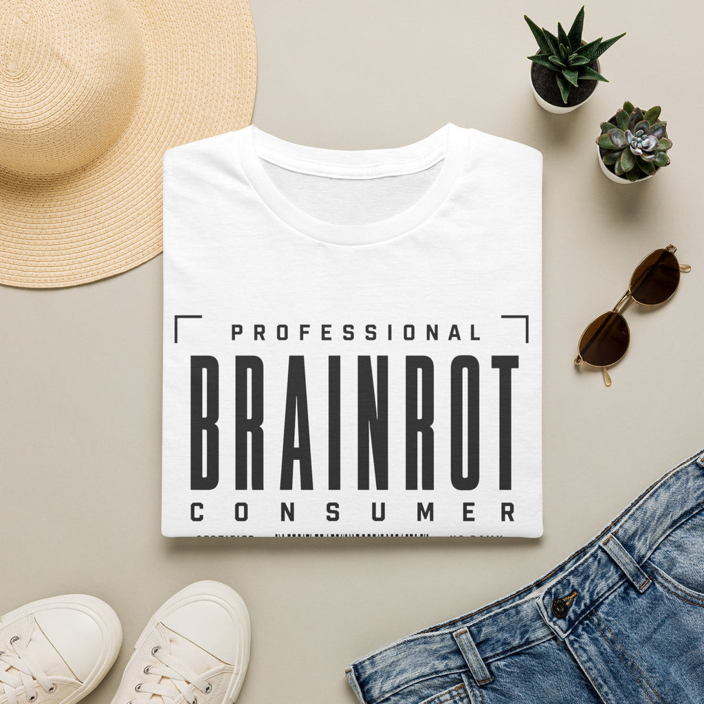 Brainrot Consumer T-Shirt — "Professional Brainrot Consumer" Graphic Tee